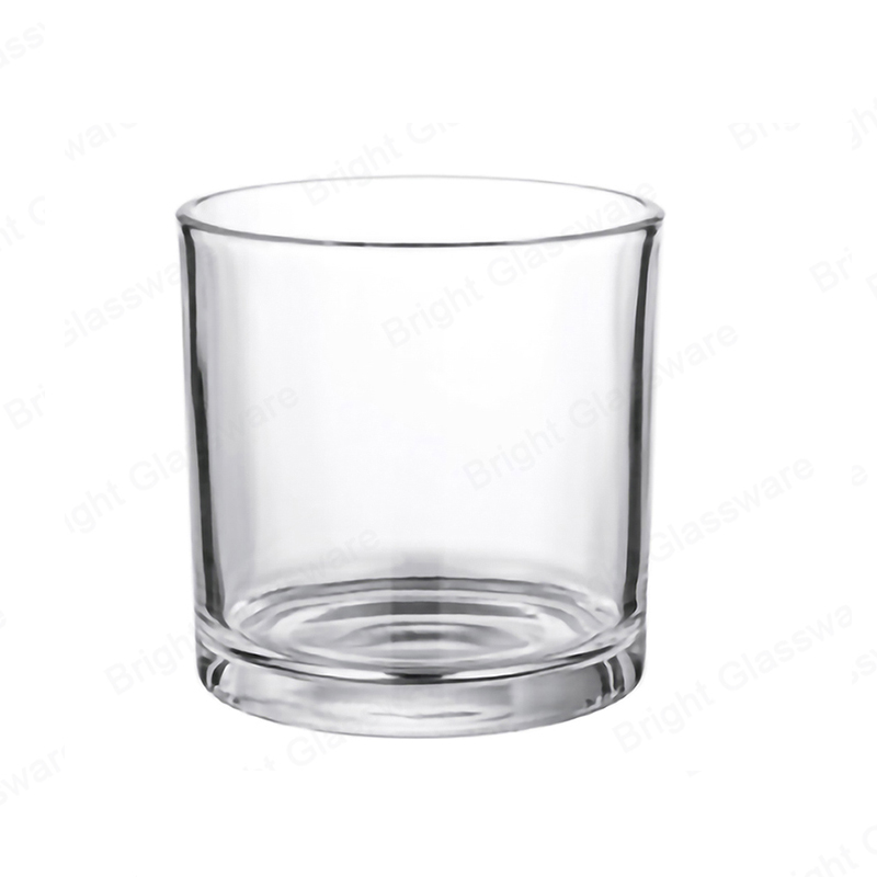 Factory 120*120mm 750ml 25oz 605g Clear Glass Candle Jar For Deco BGC018