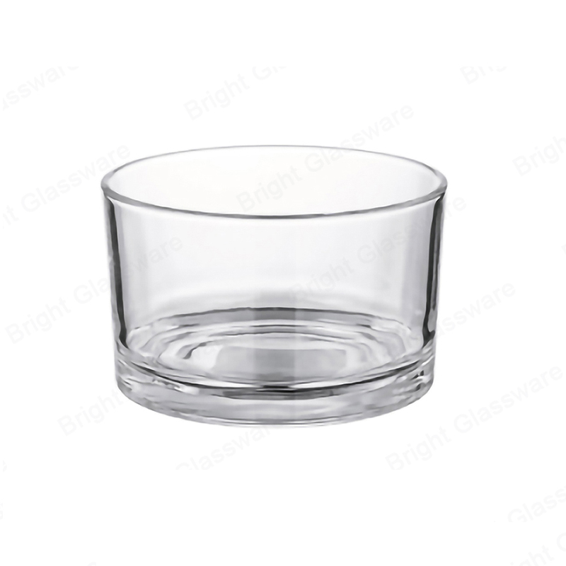 Wholesale 130*80mm 730ml 24oz 520g Clear Round Glass Candle Jar BGC13080
