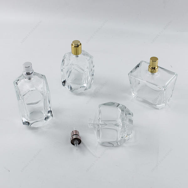 Free Sample Octagon Glass Perfume Bottle Multi-Custom Shape 30ml 50ml 100ml 200ml 