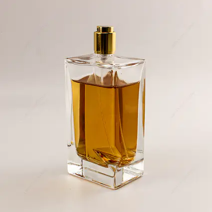 Bezpłatna próbka 50ml 100ml 2oz 3oz kwadratowa szklana butelka perfum z pokrywką pompy