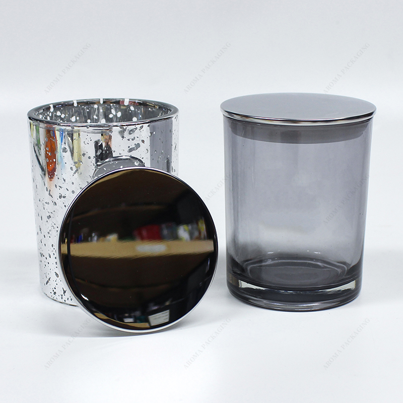 Free Sample Silver Black Tinplate Lid With Silicone Ring For Candle Jar Storage