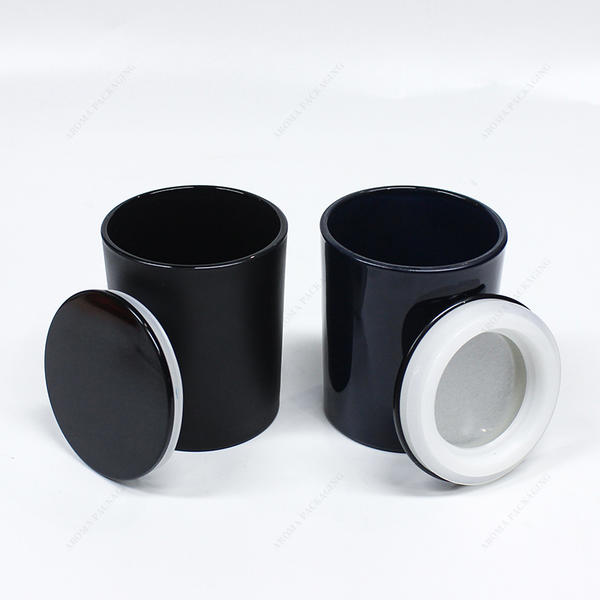 Free Sample Black Custom Tinplate Lid With Silicone Ring For Candle Jar Storage