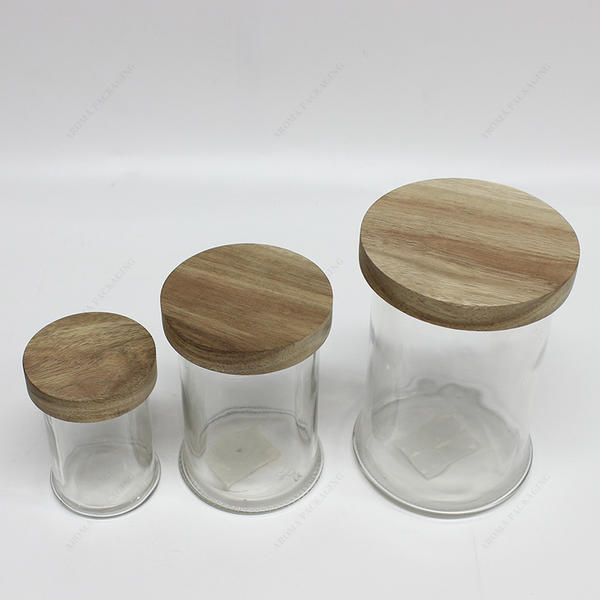 Thick Wood Candle Lid With Silicone Ring Food Grade Materials For Candle Jar