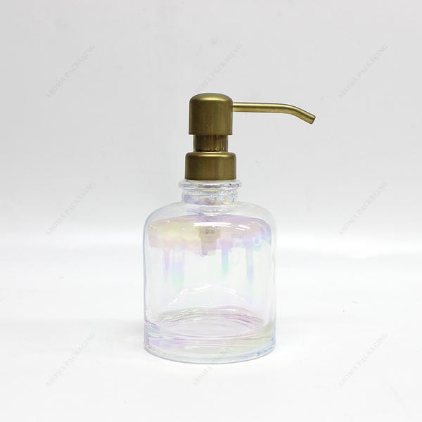 Free Sample 84*115mm Round Colorful PET Lotion Bottle With Metal Pump