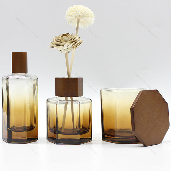 Luxury Octagonal Reed Diffuser Bottle 30ml 50ml 100ml for Aromatherapy