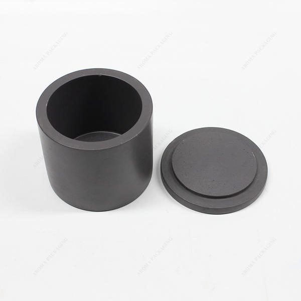 Hot Sale Round Matte Concrete Candle Jar Solid Cement for Decoration