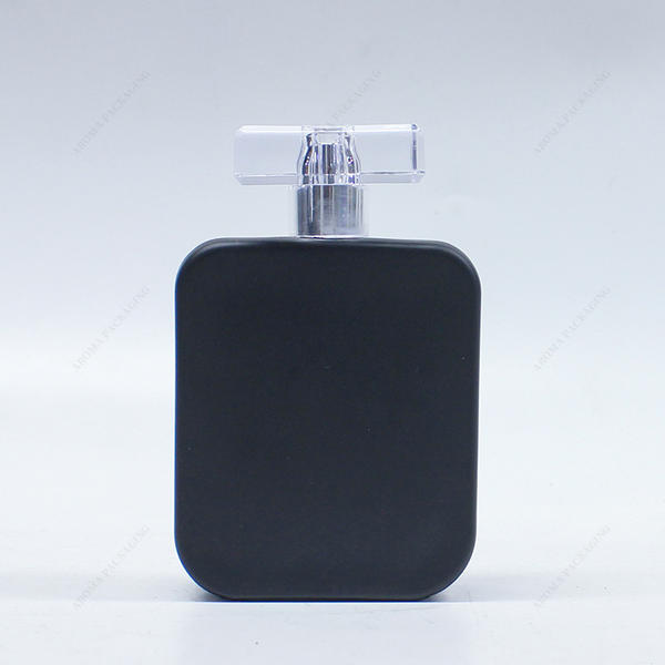丸みを帯びた長方形ガラス香水瓶スプレーカラー 80ml GBC219 キャップ付き
