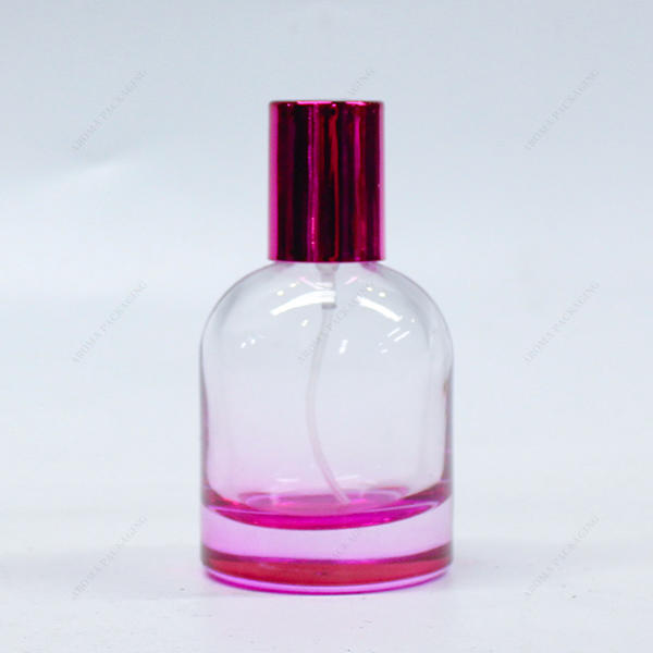 Factory Made Round Gradient Glass Perfume Bottle GBC238 with Exclusive Lid