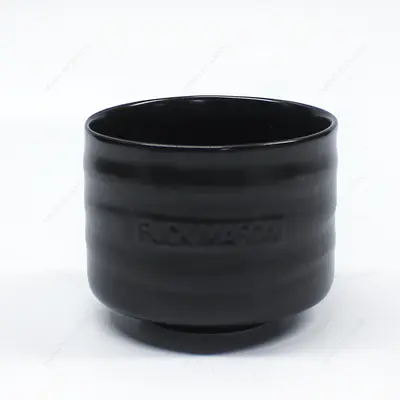 New Style Embossed Round Ceramic Candle Jar Black Blue CCJ106-107