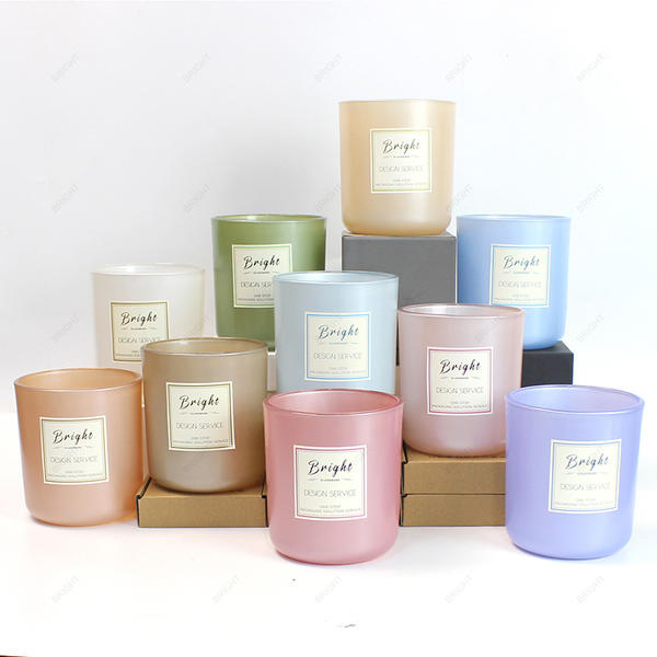 Free Sample Custom Labels Glass Candle Jar 94mm*104mm 17oz 460g with Box and Lid
