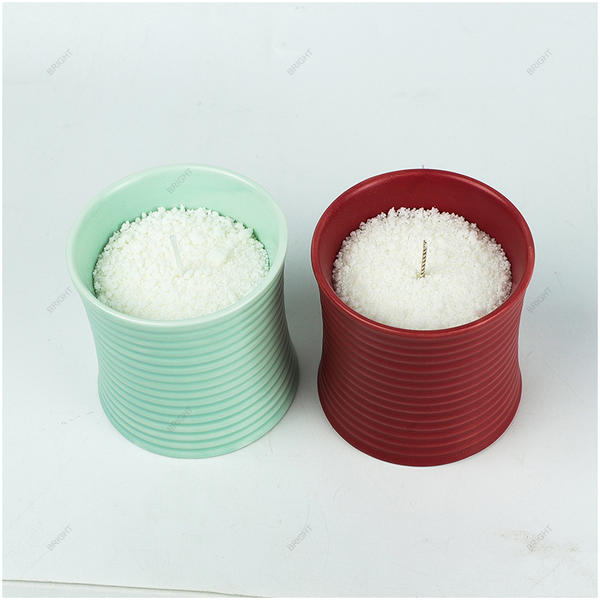 2024 New Style 7 Colors Ceramic Candle Jar with Box for Candle Making