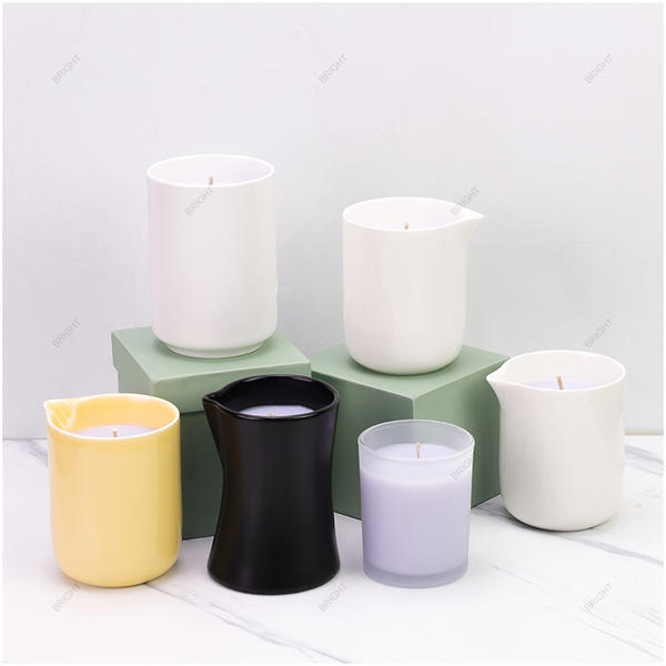 Free Sample Custom Color Message Candle Jar with Box