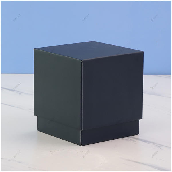 New Style Black Gray Square Candle Box Recyclable Gift Box for Candle Making