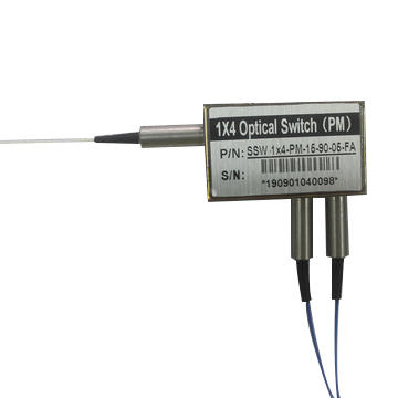 Interruptor de fibra óptica de estado sólido 1×4 PM