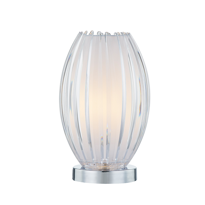  Clear White Table Lamp