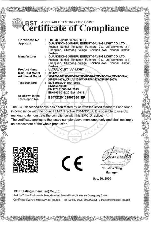 Certification CE UE - Straight Pipe 1