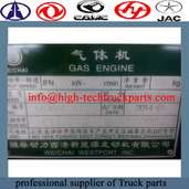 china Weichai Gas engine Wp12NG380E40 