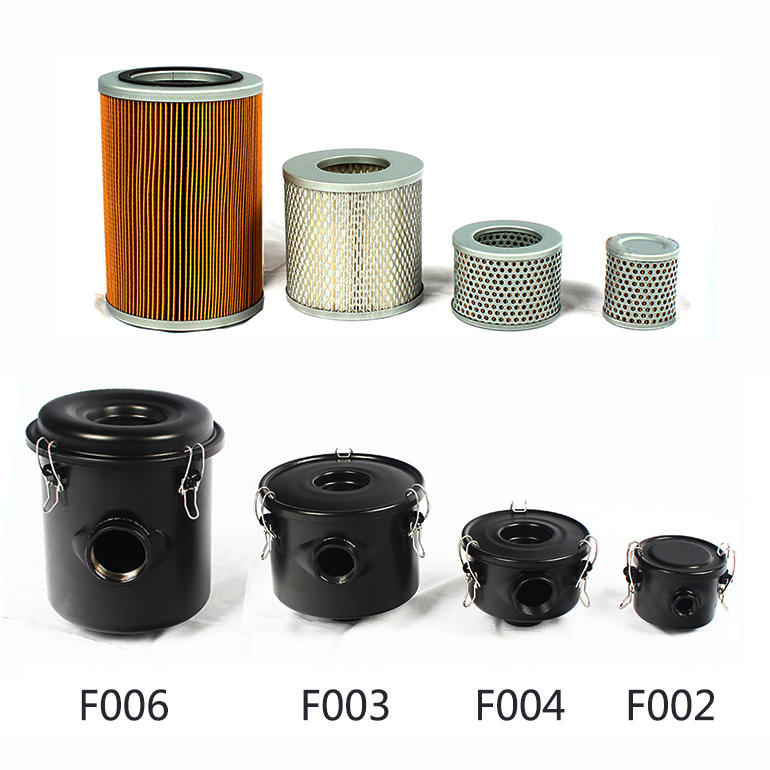 Gruppo filtro aria pompa per vuoto ed elemento filtrante aria