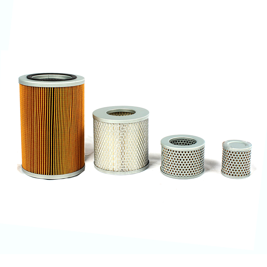 vacuum pump air filter assembly and air filter element