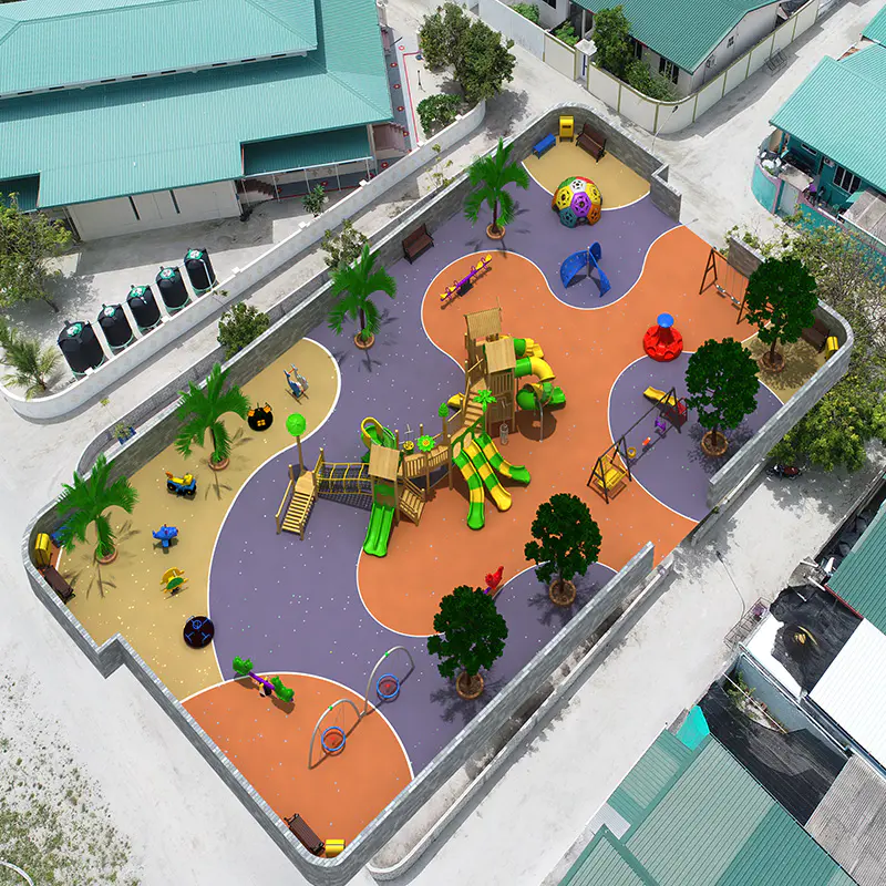EPDM/SBR Rubber Floor for Playground, Park and Entertainment Area