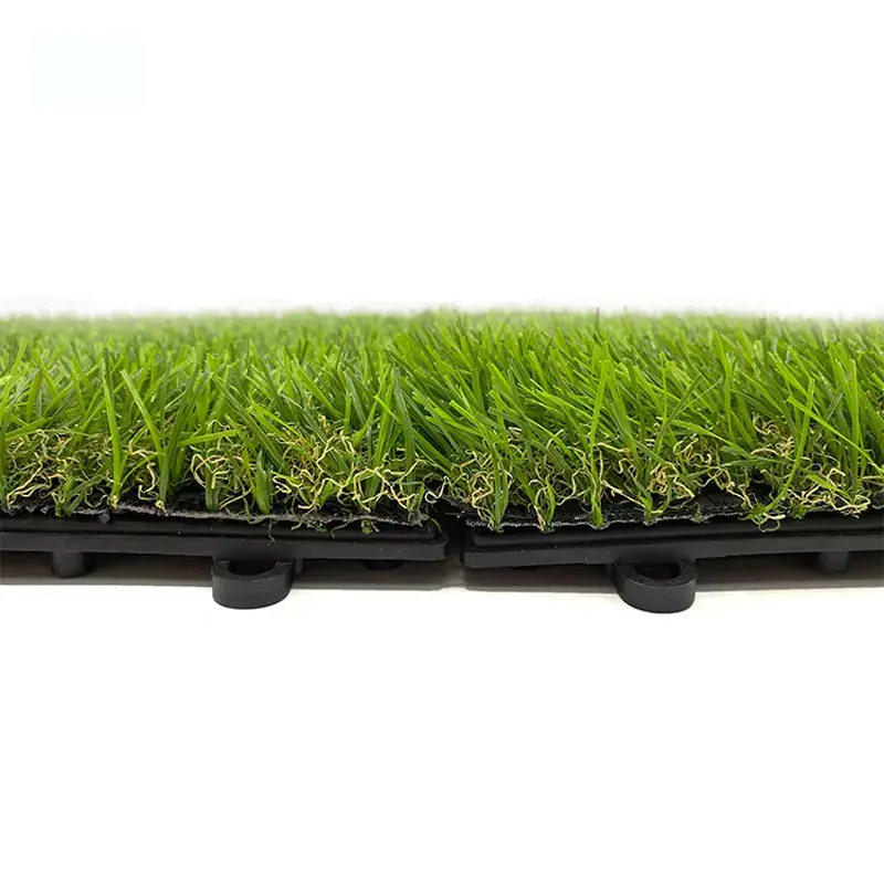 Interlock Landscape Artificial Turf for Park Playground or Balcony