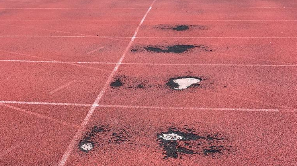 Steps for Synthetic Running Track Repair (Spray Coat Type)