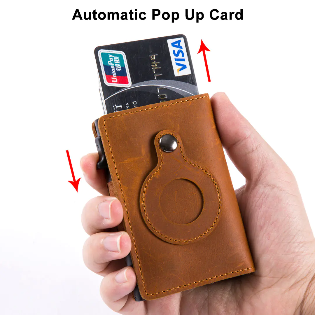 Airtag Wallet Of Pop Up Card Holder