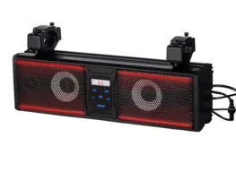 UTV Audio ATV Marine soundbar system with Bluetooth MP3 IP65 Waterproof remote control and built in 4 speakers