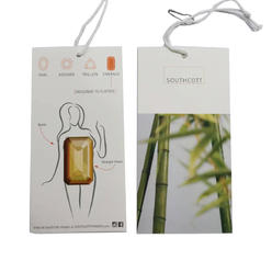 Sugarcane white paper hang tag