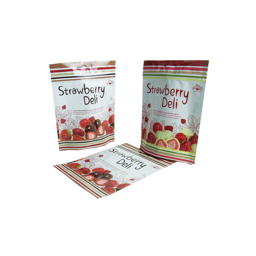 Folie Lebensmittel Aufbewahrungstasche Für Erdbeere Feinkost Packung