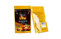 Foil Stand Up Almonds Packaging Bag With Zip Top