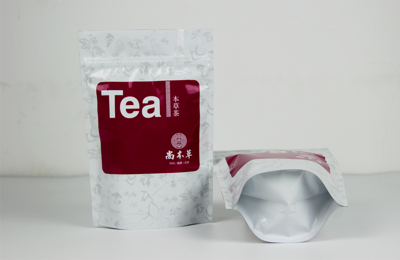 Individuell bedruckte Tee Verpackung Standbodenbeutel mit zipper
