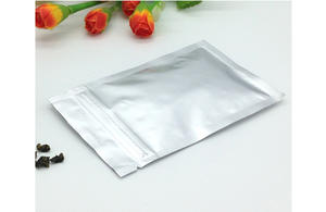Seed packaging plain aluminum foil ziplock bags 