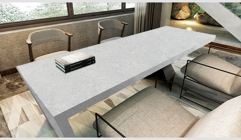 Gabinetes de cerezo de ceniza de ángulo blanco de cuarzo de concreto resistente 6012