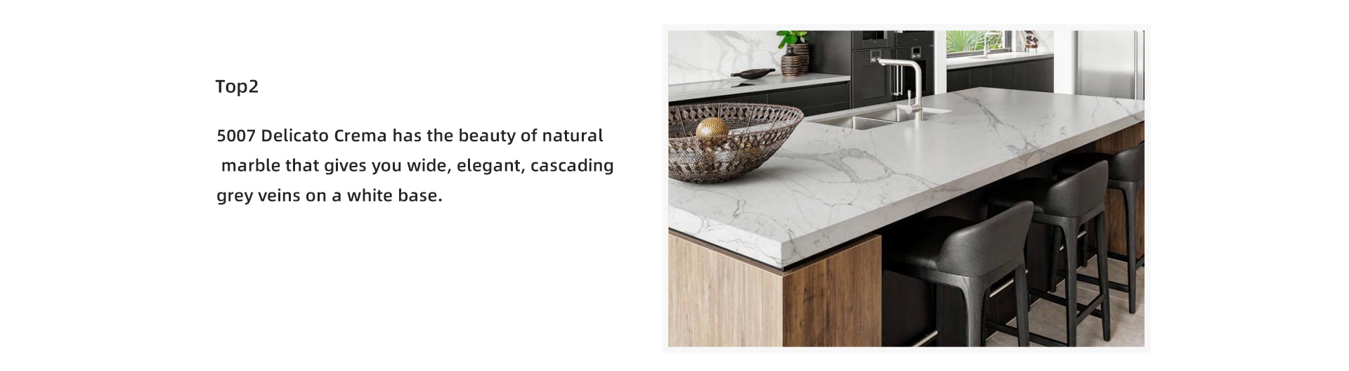5007 Delicato Crema ma piękno naturalnego marmuru, który daje szerokie, eleganckie, kaskadowe szare żyły na białej podstawie.