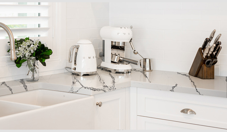 5077 Calacatta Vagli Artificial Quartz Kitchen Bathroom Countertop 