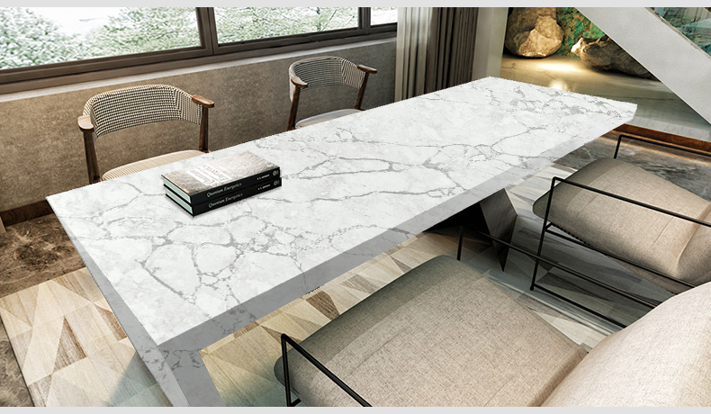 6016 Gucci  White Concrete Quartz Countertops Suppliers 