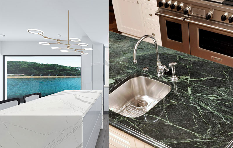 Which quartz or marble is better for countertops?