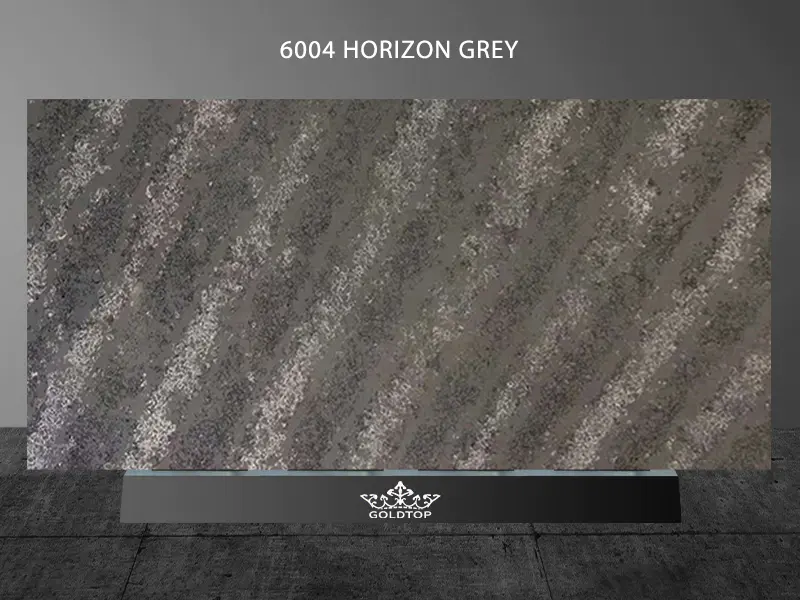 Concrete Series Quartz Concrete Quartz Green Quartz Horizon Grey Quartz 6004