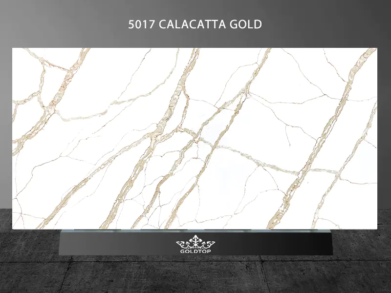 Calacatta Series Quartz Calacatta Quartz Hvid Quartz Calacatta Gold Quartz 5017