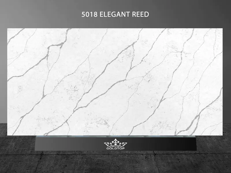 Calacatta Series Kwarc Calacatta Kwarc biały kwarcowy Elegant Reed Quartz 5018