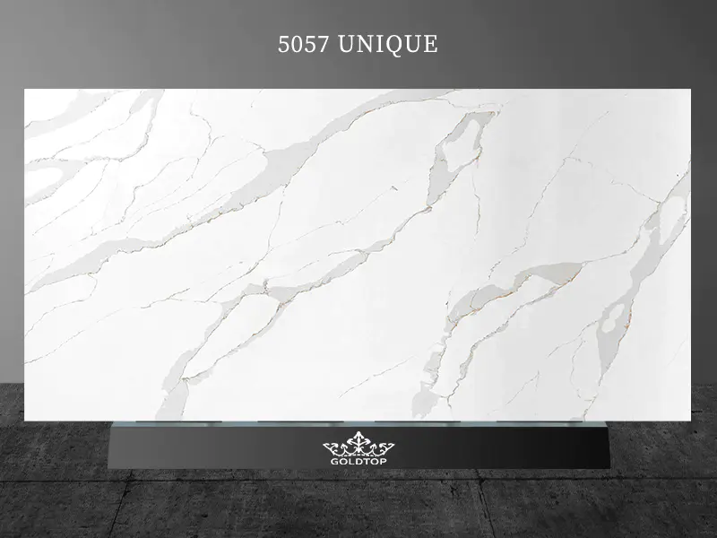 5057 Unik calacatta kvarts stein tilpasset SH6112 selskap engros