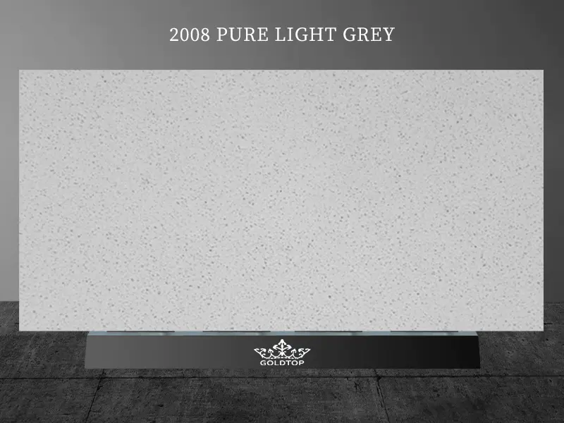 2008 Pure Light Grey musserende kvarts benkeplate Leverandører