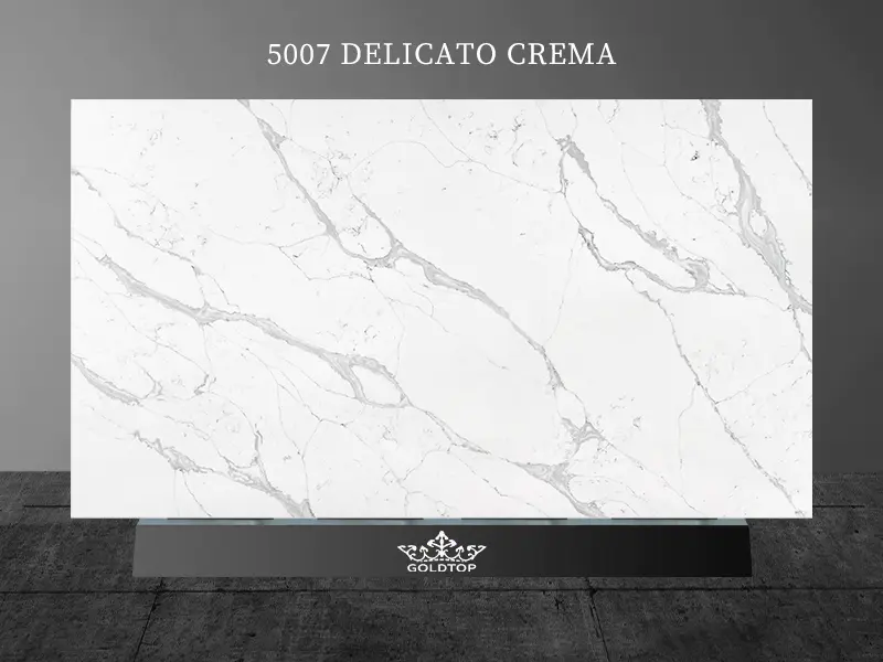 5007 Delicato Crema Quartz Super Slabs Engros
