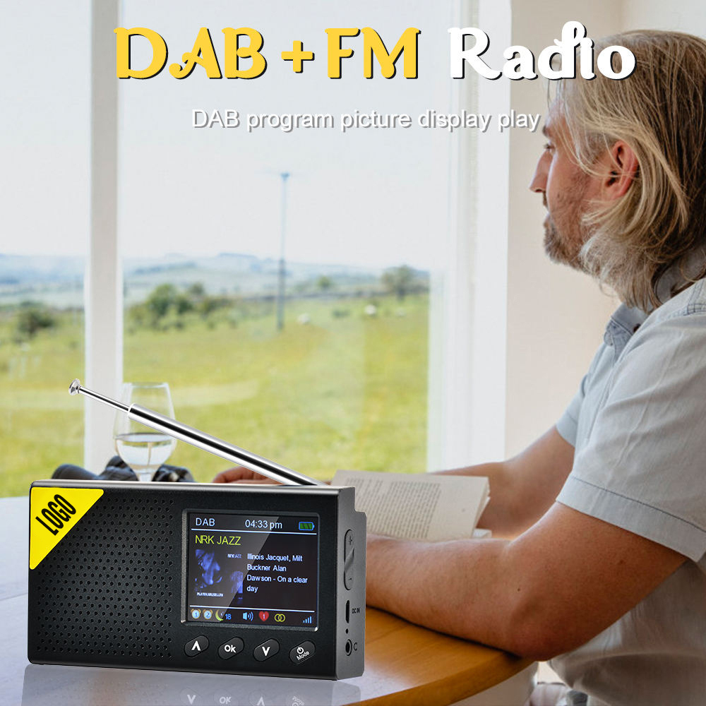 Portable DAB _DAB+ auto digital fm radio with BT8
