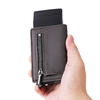 FD03S Genuine Leather RFID Wallet con cremallera P-2