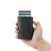 FD08A-4 Multifunctional PU Carbon Fiber RFID Wallet