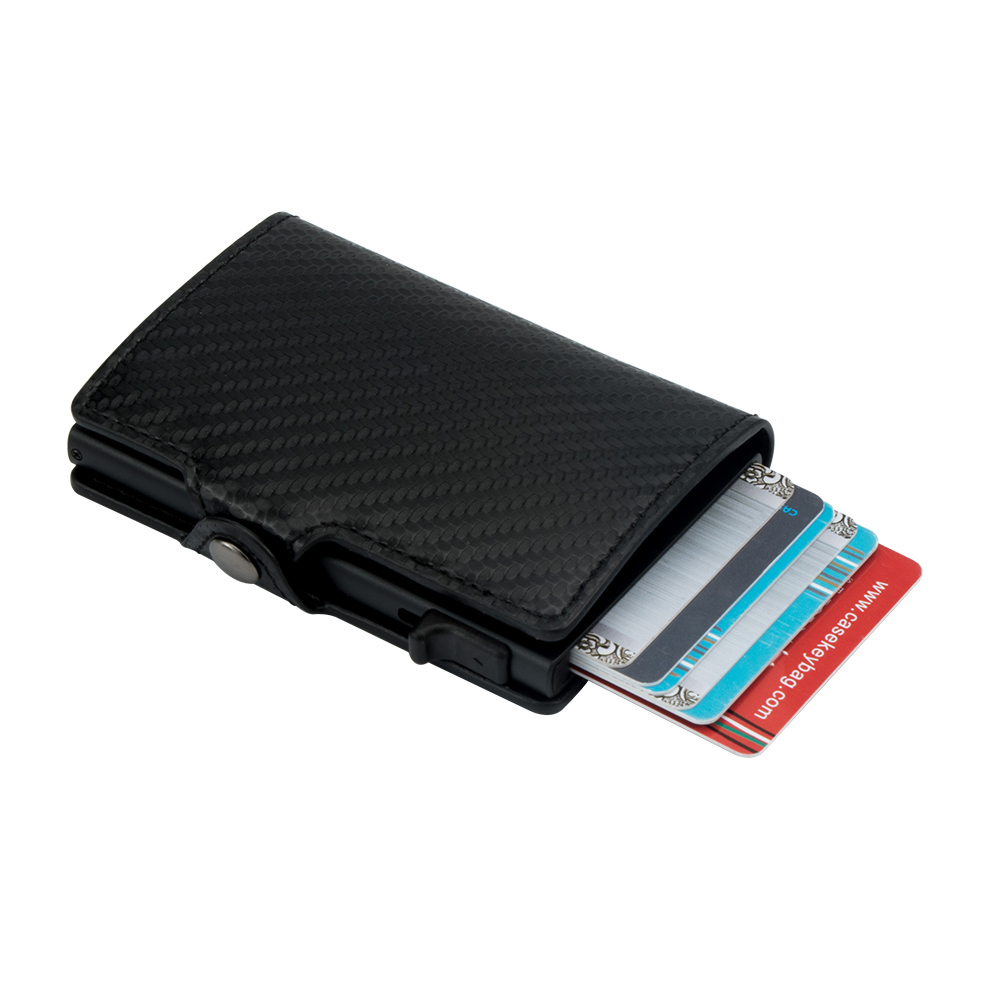 FD08A-2 Wielofunkcyjny portfel RFID z włókna węglowego PU