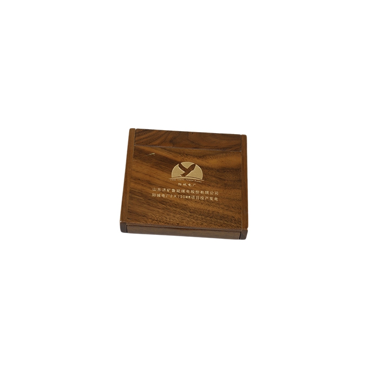 DSG-1008 Engraved Vintage Bronzing Premium Badge Commemorative Coin Wooden Bamboo Box