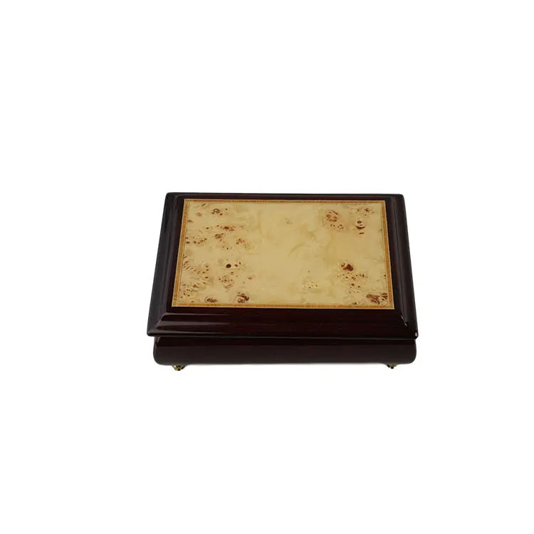 DSJ-1011 Solid Wood Custom Bronzing High-gloss Lacquer Jewelry Box Wooden Jewelry Box